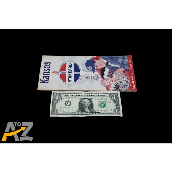 Vintage Standard Oil Company Kansas Road Travel Pocket Map early 1960's - Picture 5 of 10